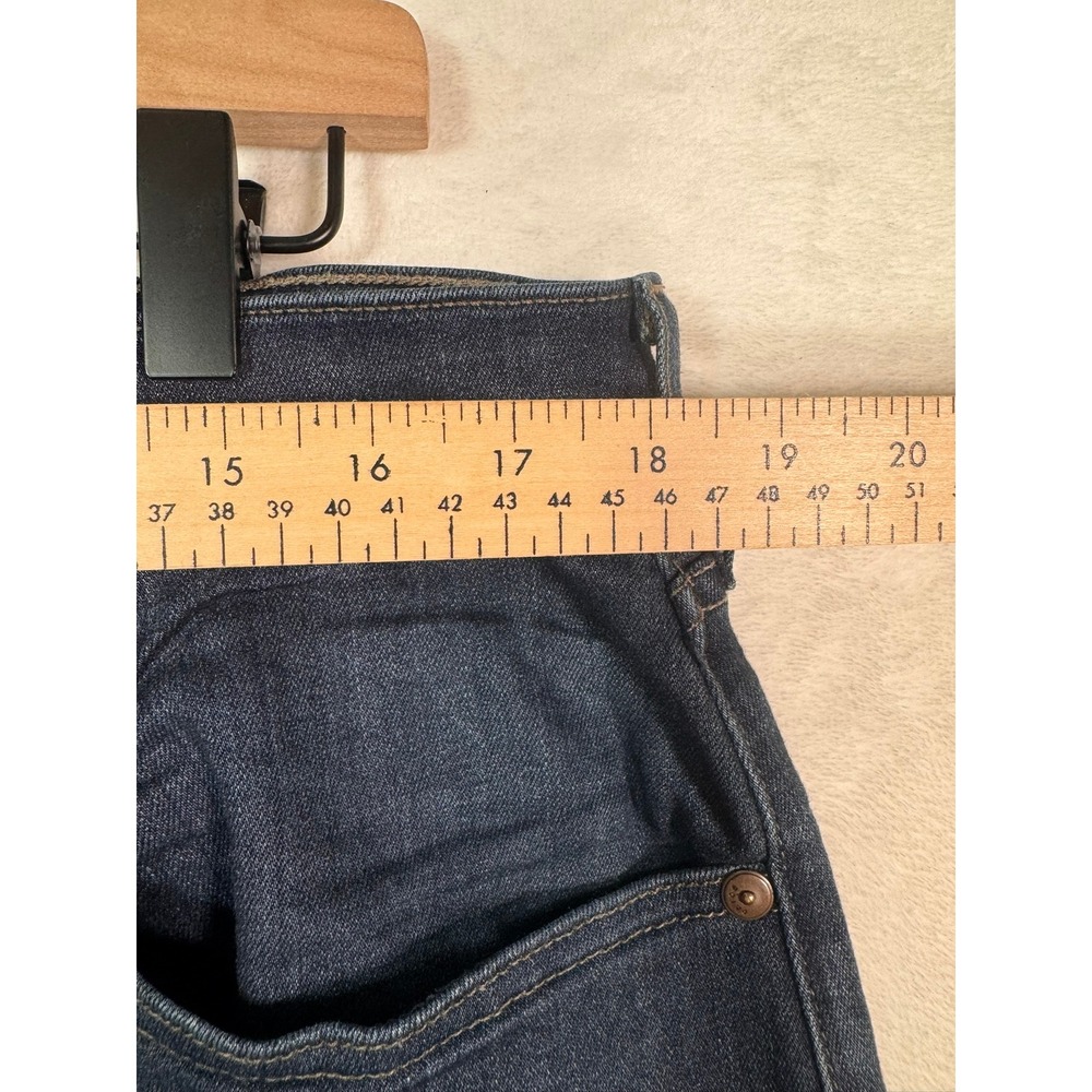 Paige Women Federal Slim Straight Leg Dark Wash Blue Denim Jeans Sz 34 Ultrasoft - Picture 3 of 12